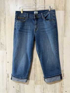 Levi's 515 Blue Cropped Roll-Cuff Jeans